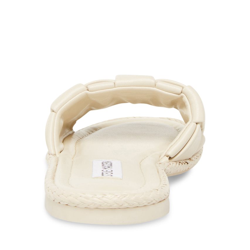 Sandalias de Diapositivas Steve Madden Brina Mujer Creme | ES AX892S